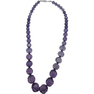 Elegant Purple Beaded Necklace